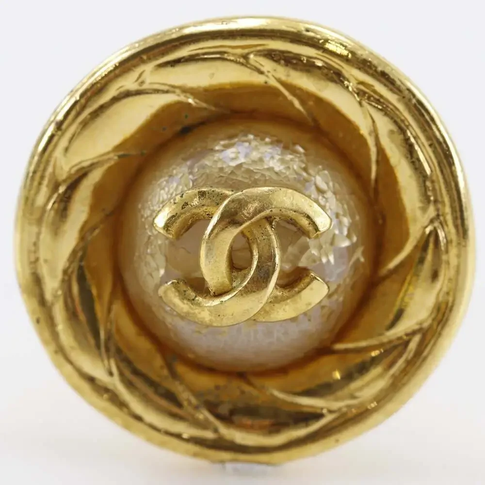 Chanel Cc Logo Clip-On Earrings Metal #261337C53B